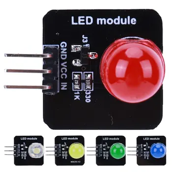Постоянен ток 3,3-5, 10 мм светоизлучающий модул с токоограничивающим резистором и led индикатор - съвместим с управлението на Arduino