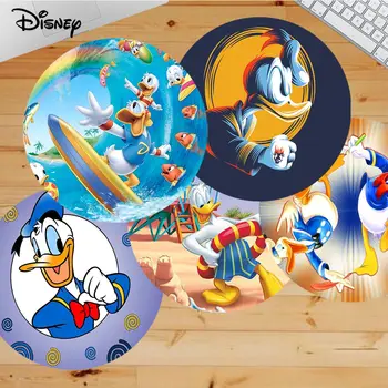Подложка За Мишка Disney Donald Duck през Цялата Голям Рекламен Настолен Мат Студентски Подложка За Мишка, Подложка За Компютърна Клавиатура Геймърска Подложка За PC Gamer Mousemat