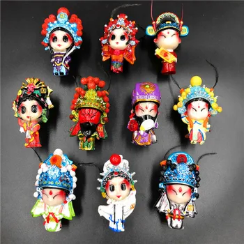 Магнит за хладилник, сувенирни фигури от Китайската опера, творчески кутия магнити за хладилник, магнитни стикери, Пекинската опера, Китай