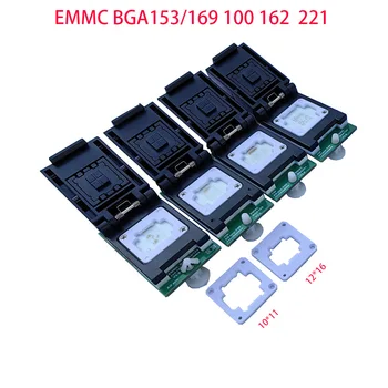 XGECU EMMC BGA221 BGA153/169 BGA100 BGA162 Гнездо за Адаптер за Программатора T48 Нов V2.0 Двухголовочный Притежателя на Сондата за Надежден контакт
