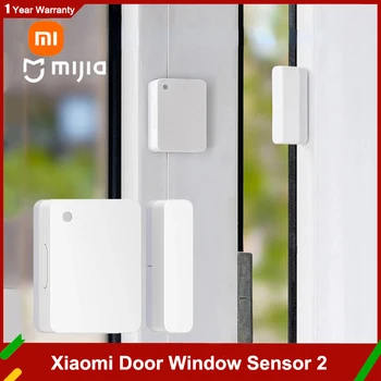 100% чисто Нов Xiaomi Mijia Door Window Sensor 2 Интелигентните Мини-Сензор Врати Джобен Размер Smart Home Automatic Control За приложения Mi home