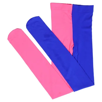 Асиметрични гамаши Miss за жени, два цвята чорапогащник с пълна подметка, копринени чорапи