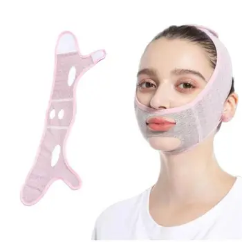 Маска за сън, за да придадат на лицето на форма V-образна линия, маски за лице, каишка за отслабване на лицето, Уменьшающий двойна брадичка, колан за стягане на брадичката
