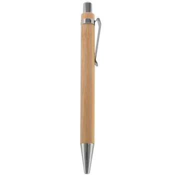 1 комплект бамбукова химикалки Рекламни дръжка Дръжка за защита на околната среда Инструменти за писане