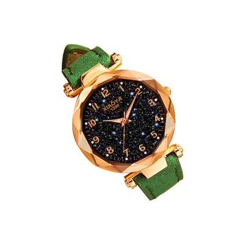 Модерен дамски часовник с небесния циферблат, Луксозни дамски часовник-гривна от розово злато, дамски кварцов часовник New Gulf Relogio
