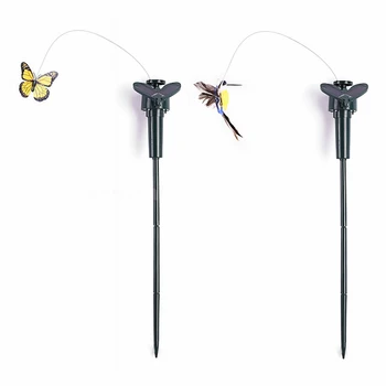 Слънчевата летяща пеперуда, Колибри, колове, за тревата, за украса на двора, декорация за градината