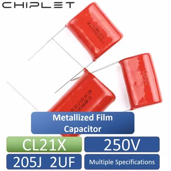 20pcs CL21X 205J 2000NF 2 ICF CBB Филм С капацитивен потапяне 5% Металлизированный Филмът кондензатор 250, 15 мм и 20 мм