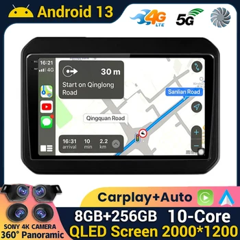 Android 13 Безжичен Автоматично Carplay За Suzuki Ignis 2016 2017 2018 2019 2020 Авто Радио Мултимедиен Плейър GPS Navi Стерео DSP
