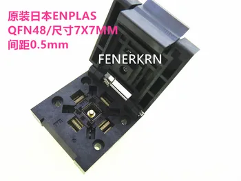 QFN48 QFN-48 (52)-0.5-01 Размер на 7 * 7 мм, Стъпка 0.5 mm Гори адаптер за седалката на Тестов стенд за тестване на гнездото за седалка