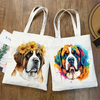 Пазарска чанта за кучета Bernard, Продуктова чанта Bolsas De Tela, чанта за пазаруване Bolsa Джутовая чанта, кърпа за поръчка
