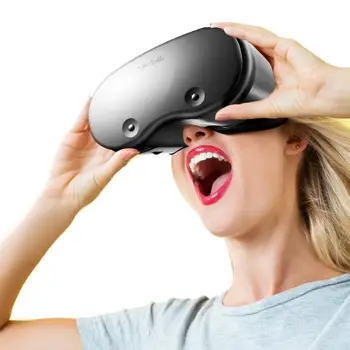 VRGPro X7 3D каска, Очила 3D очила очила за виртуална реалност VR слушалки за картонени 5-7-инчови мобилни устройства с