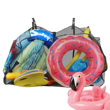 Окото чанта за съхранение с голям капацитет за открития басейн, Плажна Надуваема играчка, Подвесная чанта за съхранение в басейна