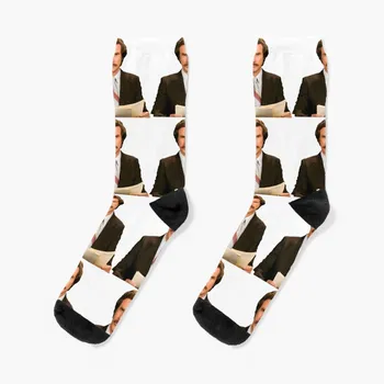Чорапи Ron Burgundy на Хелоуин, чорапи за катерене с подгряване, мъжки и женски