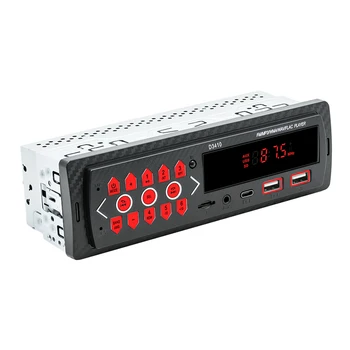 Автомобилна стерео система с Bluetooth-съвместими с дистанционно управление FM-радио с FM/USB/AUX Стереоплеер 1 Din Led дисплей Порт Type-C