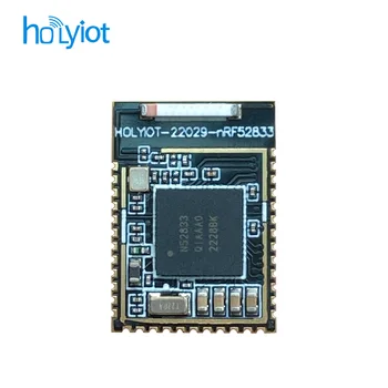 Holyiot nRF52833 МОЖНО 5.0 Bluetooth модул сверхнизкого на потреблението на енергия Керамична антена, сертифицирана от FCC, CE